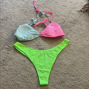 Colorful Beaded Bikini Set